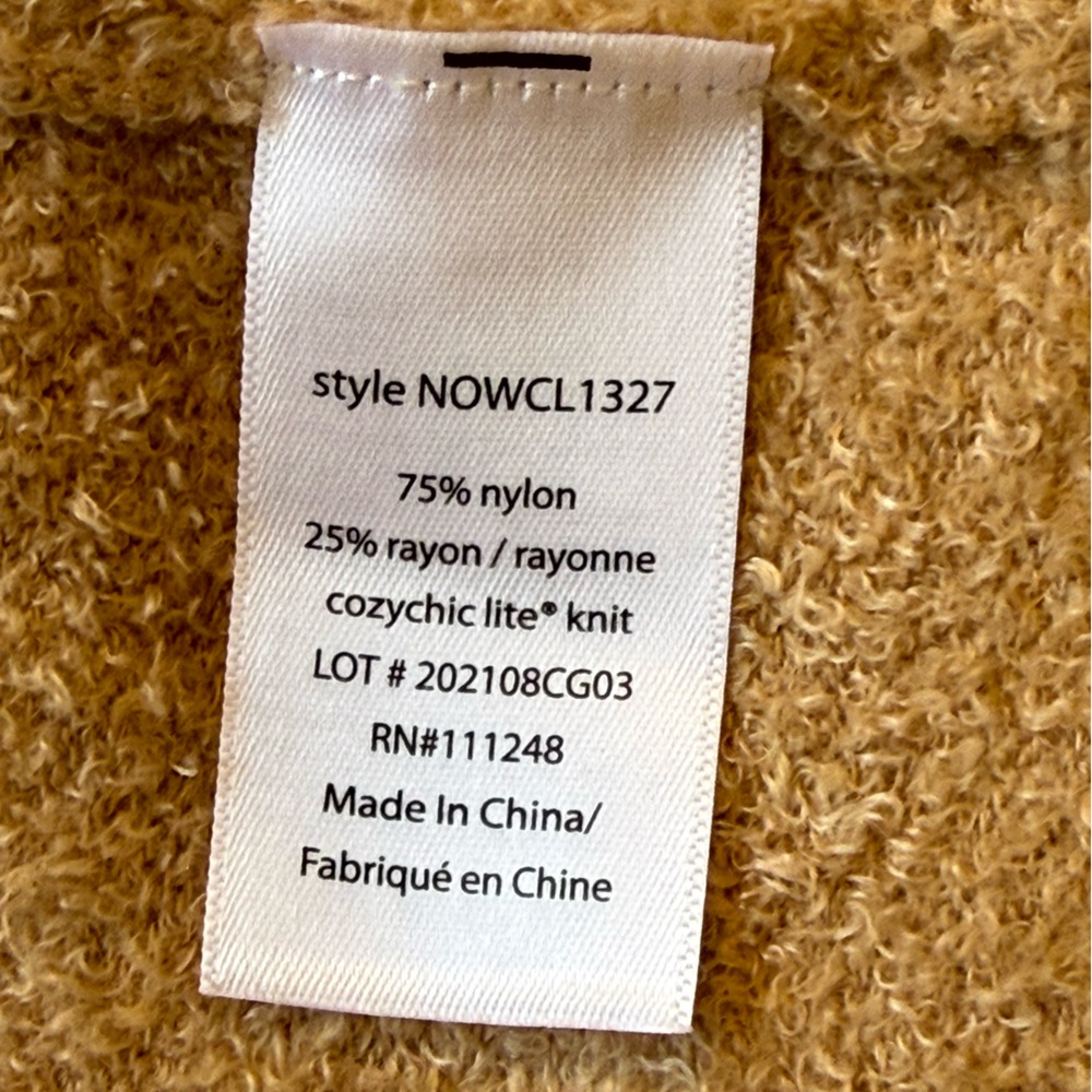 Barefoot Dreams Soft Camel Cardigan Cozy Chic Open Front Duster size S Nordstrom - Picture 9 of 12
